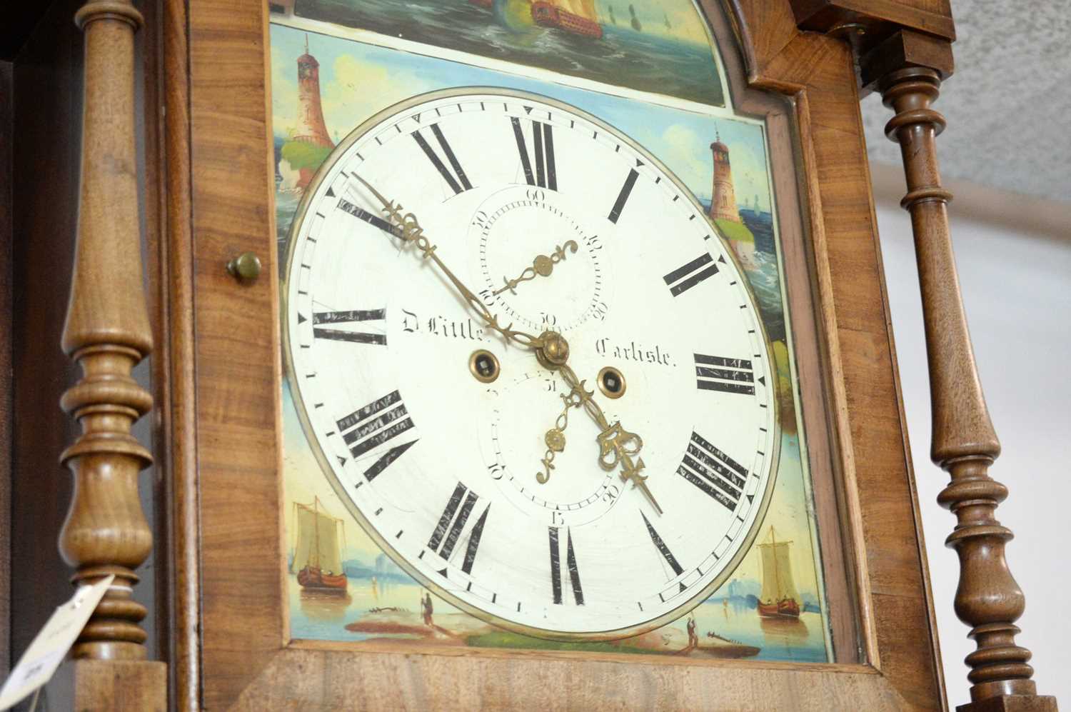 A 19th Century mahogany longcase clock signed D Little of Carlisle - Bild 3 aus 5