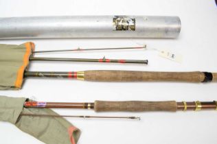 An Edgar Sealey Glane Salmon Fly rod; and a Milbro rod