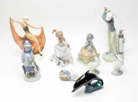 A selection of decorative ceramic figures