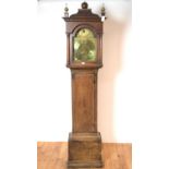 A 19th Century oak longcase clock signed Peter Hogg