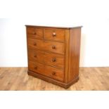 A Victorian mahogany chest of drawers