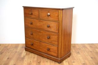 A Victorian mahogany chest of drawers