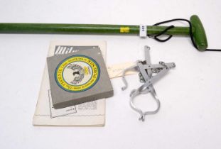 A Pit River Company wading staff; and other fishing items
