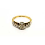 An Art Deco solitaire diamond ring