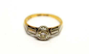 An Art Deco solitaire diamond ring