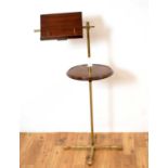 A Victorian mahogany and brass ‘Literary machine’/reading lectern by John Carter