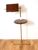 A Victorian mahogany and brass ‘Literary machine’/reading lectern by John Carter