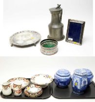 A selection of ceramic tea wares; and other items