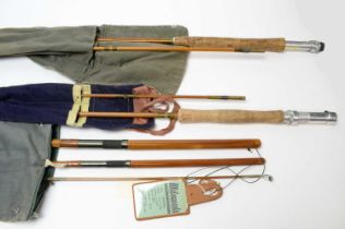 Three Milwards fishing rods