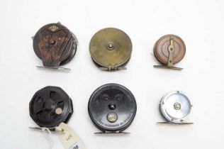 A selection of fishing reels