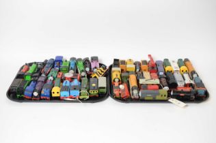 A collection of Thomas the Tank Engine 00-Gauge locomotives and other railway models
