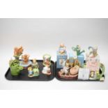 A collection of Border Fine Arts Beatrix Potter decorative ceramic figures and collectibles