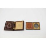 A mid-19th Century daguerreotype, and a Union case