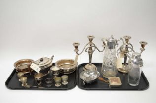 A selection of silver-plated wares