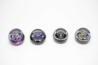 Four limited edition Caithness paperweights