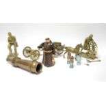 A collection of colliery and other brass collectibles; and other items