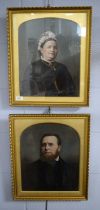 A pair of 19th Century portrait photogravures