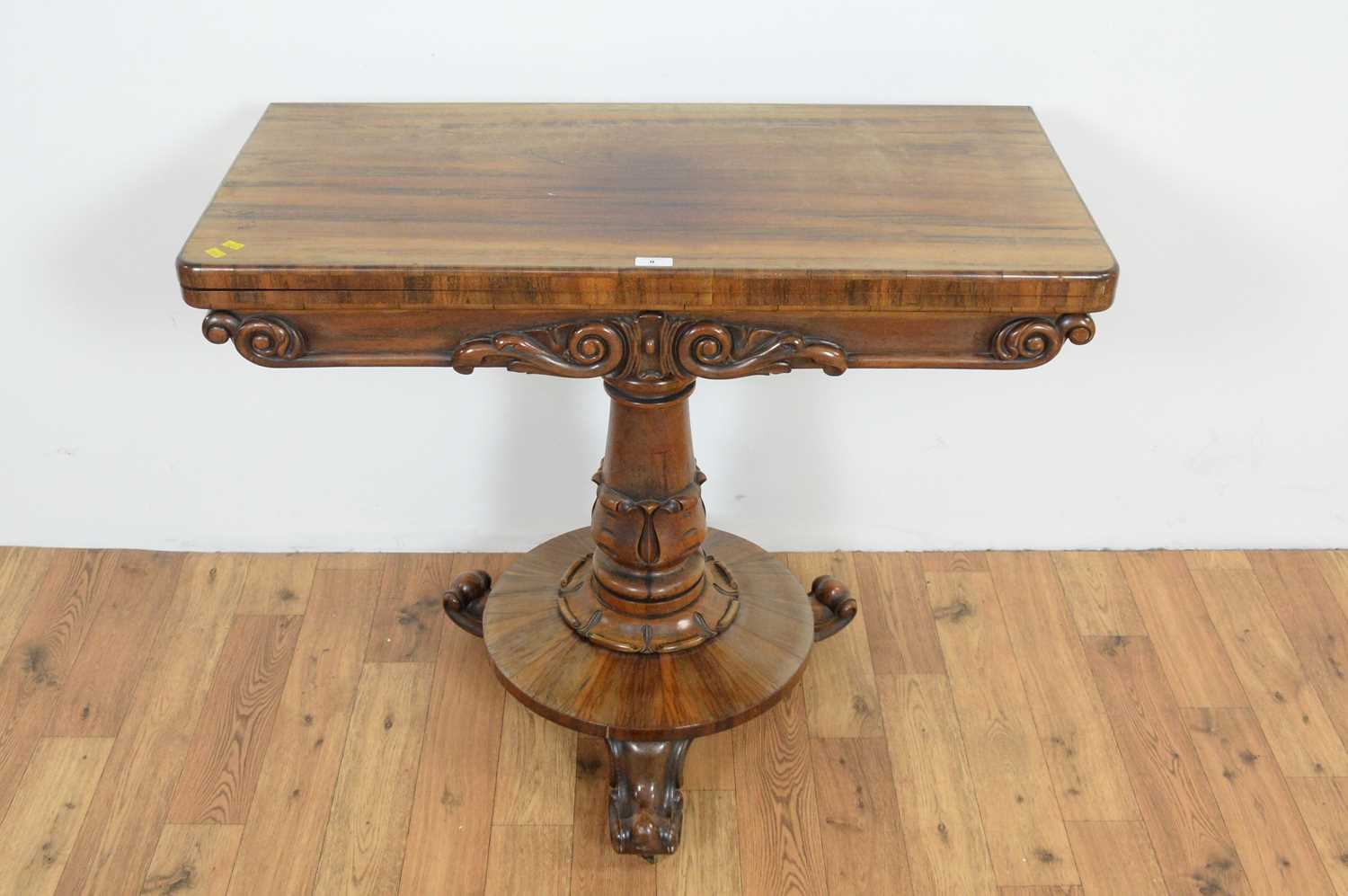 A 19th century rosewood tea table - Image 5 of 6