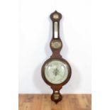 A 19th Century rosewood wheel barometer.