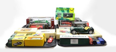 A collection of diecast model vehicles