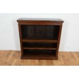 A Victorian mahogany open bookcase