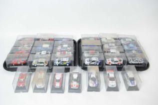 A collection of collectors' edition diecast model sports cars