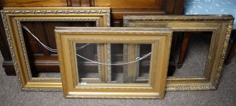 Three gilt picture frames