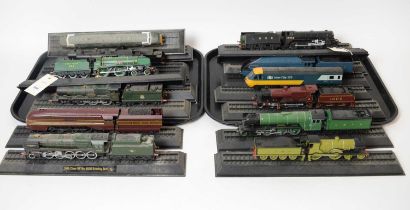 A collection of collectors' edition railway models