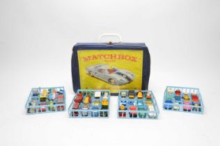 A collection of Lesney and Lesney Matchbox series diecast model cars and other vehicles