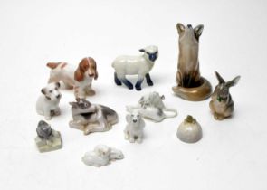 A selection of Danish decorative ceramic animal figures