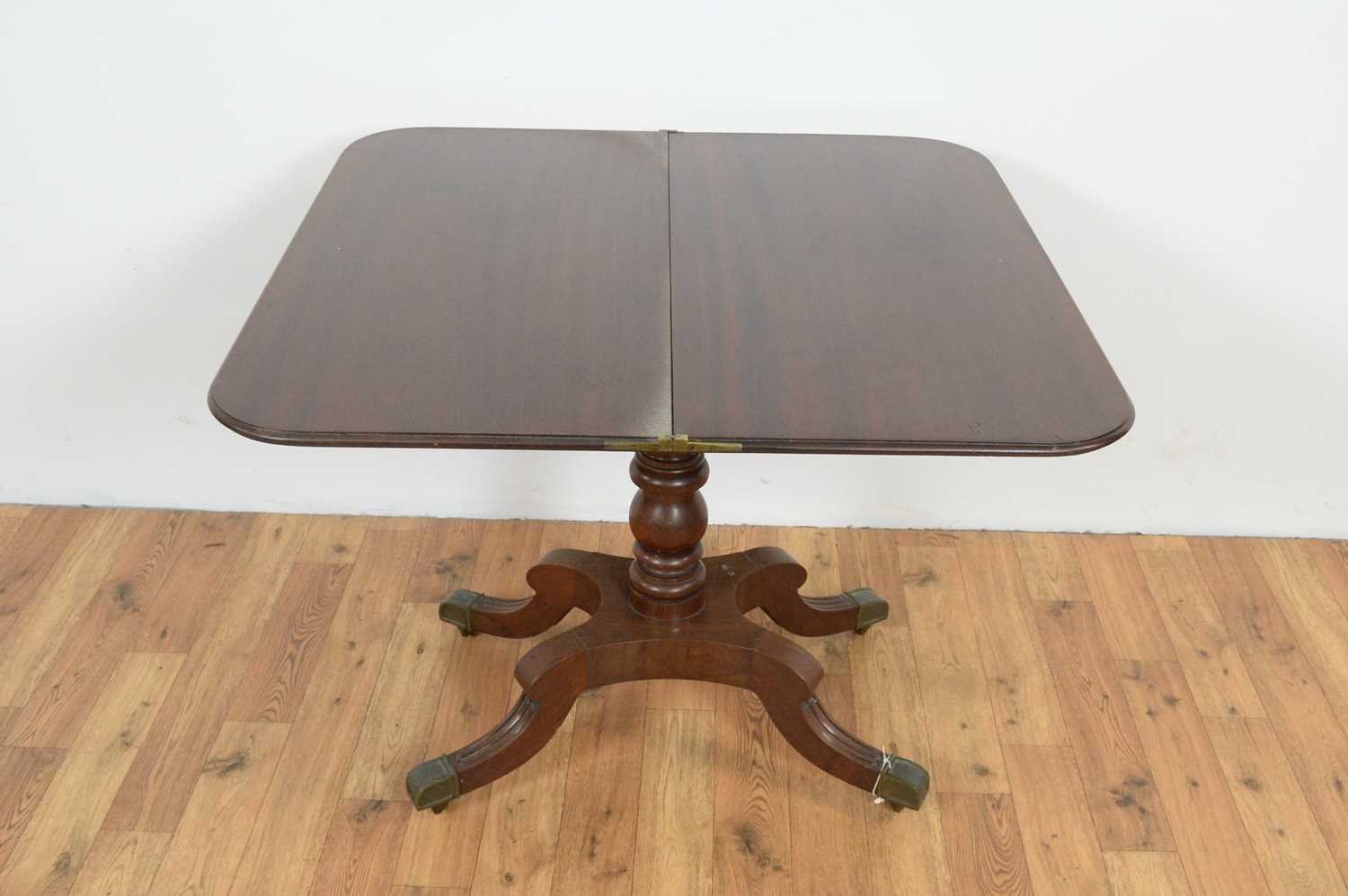 A late Regency mahogany tea table. - Image 2 of 3