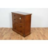 A Victorian mahogany chest of drawers