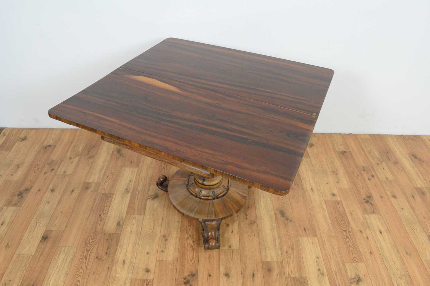 A 19th century rosewood tea table - Image 3 of 6