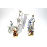 A Lladro ceramic ‘Grand Dame’ figure of a lady; and others