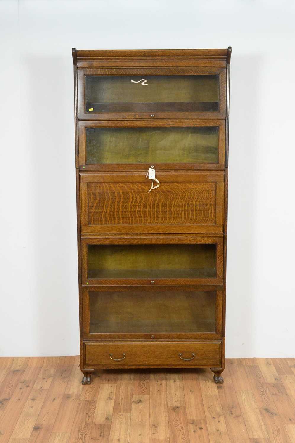 An early 20th Century five tier Globe Wernicke style bookcase - Image 3 of 4