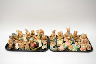 A collection of Pendelfin hand painted stonecraft figures