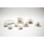 A collection of Beatrix Potter Peter Rabbit nursery ware ceramics