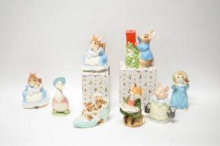 A collection of Border Fine Arts Beatrix Potter ceramic money banks