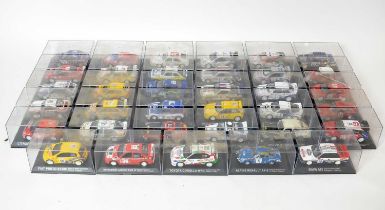 A collection of collectors' edition diecast model sports cars