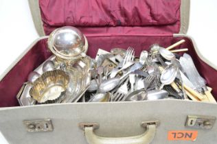 A collection of silver-plated and metal wares