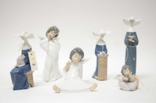 A collection of Lladro figures