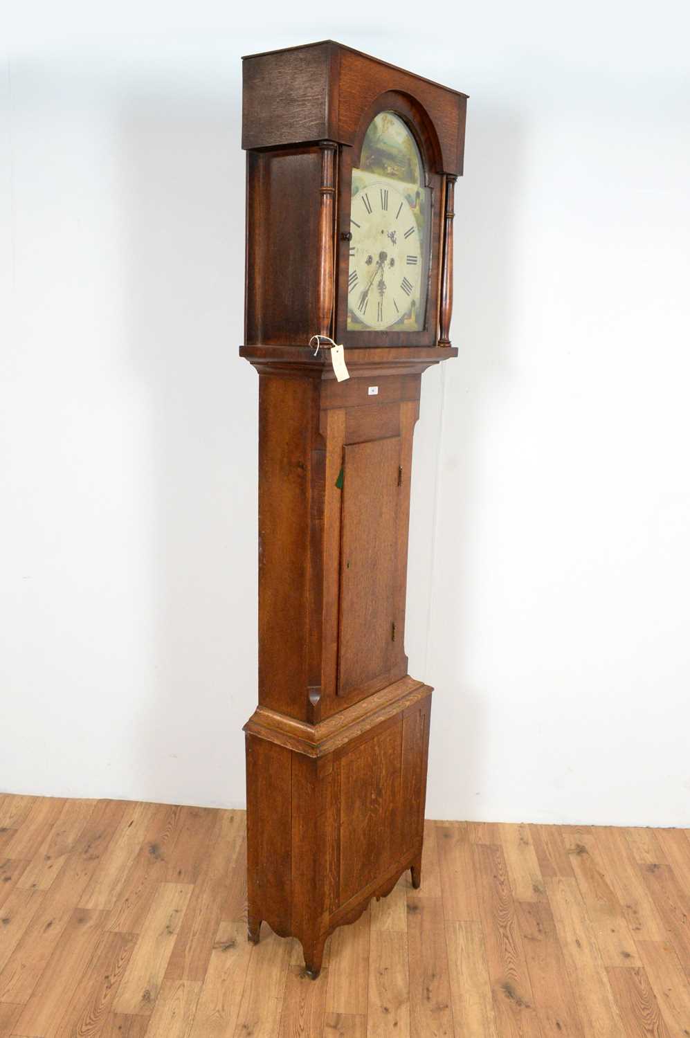 A 19th Century oak and mahogany banded 8-day longcase clock - Image 2 of 5