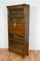 An early 20th Century five tier Globe Wernicke style bookcase