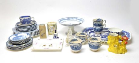 A selection of decorative ceramics and glassware