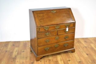 A mid 18th Century oak bureau