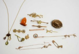 A selection of Edwardian and other jewellery