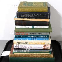 A collection of books relating to World War II