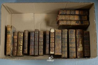 A collection of French antiquarian books.