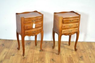 NF Meuble Ameublements: A pair of French bedside chests