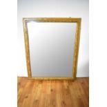 A large 20th Century gilt wall mirror